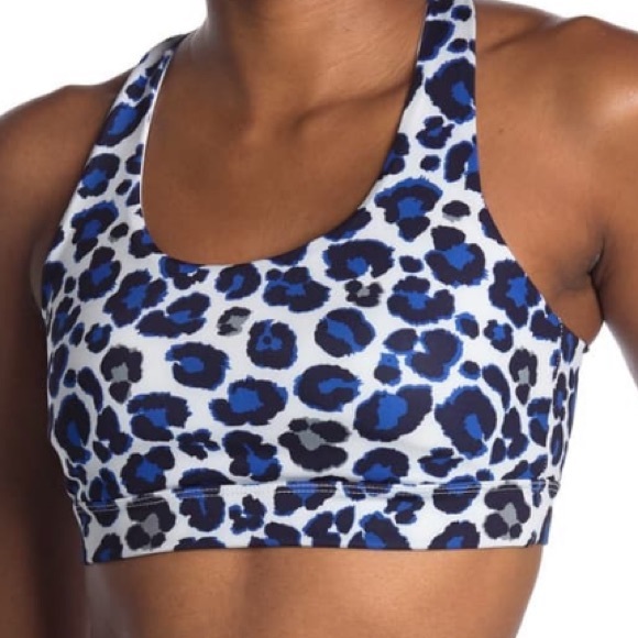 Gottex Other - X by Gottex Racerback Blue Leopard Sports Bra XS